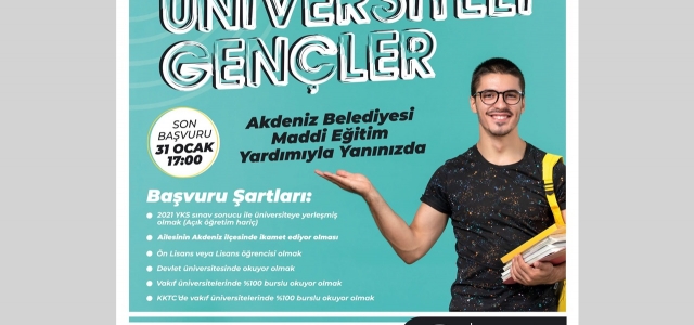 Akdeniz Belediyesi'nden Ünivesite Kazanana Burs!