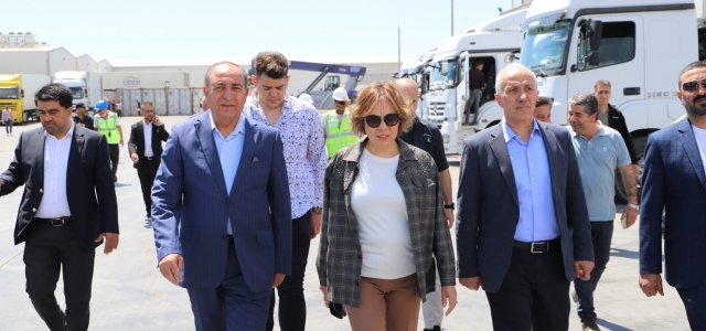 AKP Mersin Milletvekili Yılmaz Kahramanlı Dry Port'ta İncelemelerde Bulundu