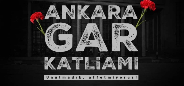 Başkan Özyiğit, Ankara Gar Katliamı’nda yaşamını yitirenleri andı...
