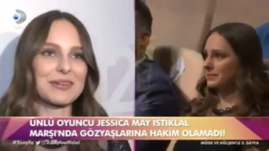 Jessica May, İstiklal Marşı okunurken ağladı