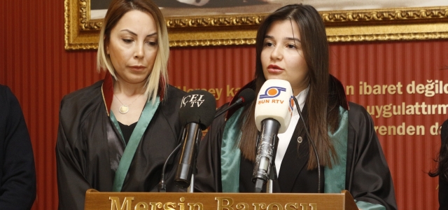 MERSİN BAROSU:   “CEZASIZLIK, KADIN CİNAYETLERİNİN VE ŞİDDETİN KATLANARAK ARTMASINA NEDEN OLUYOR...”