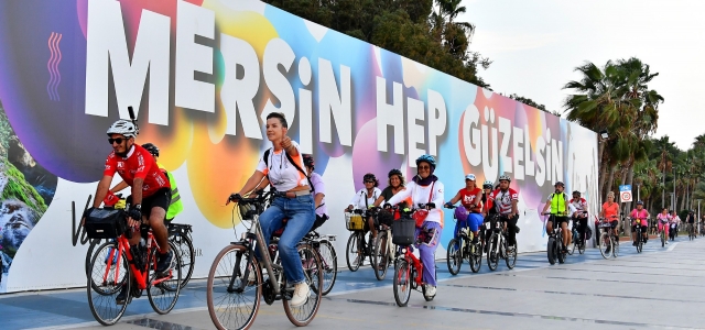 MERSİN'DE BİSİKLET YOLLARI 150 KİLOMETREYE ULAŞTI...