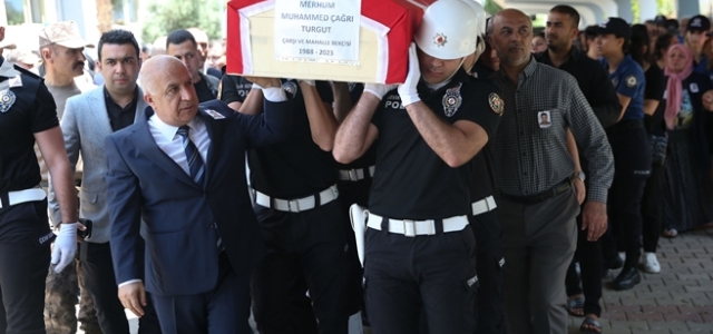 Mersin'de trafik kazasında ölen bekçi için tören düzenlendi