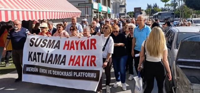 Mersinliler’den Suriye’deki Alevi katliamına tepki...
