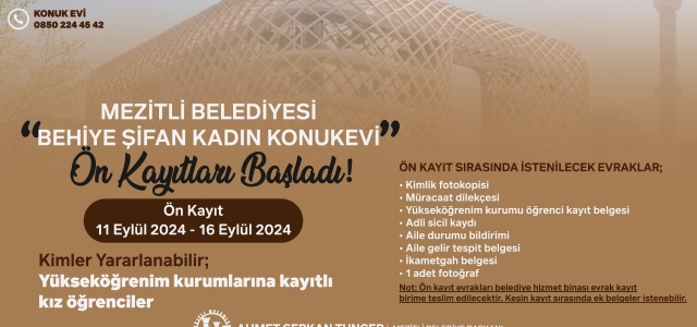 MEZİTLİ BELEDİYESİ’NDEN ÜNİVERSİTE ÖĞRENCİLERİNE MÜJDE...