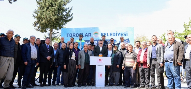 TOROSLAR BELEDİYESİNDEN ÇİFTÇİYE DESTEK...