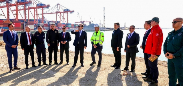 Vali Pehlivan liman çalışmalarını inceledi...
